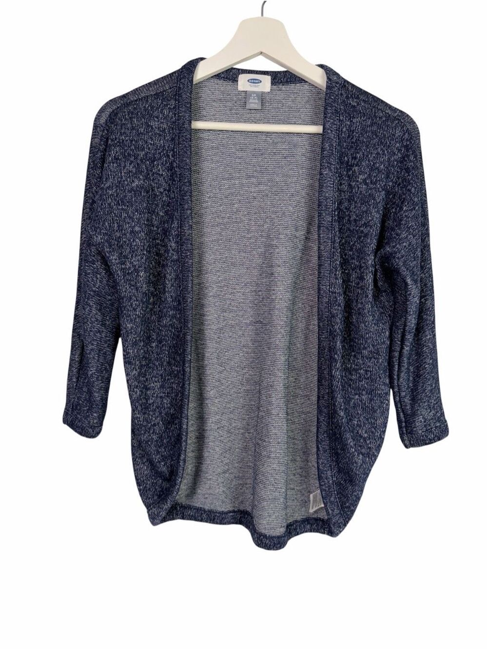 Old Navy 6-7 Open Front Longline Marled Cardigan